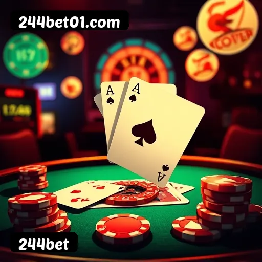 Jogos de Mesa Premium 244bet - Blackjack, Roleta, Baccarat